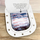 Airplane Window Luggage Tag in White Leather