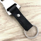 Mini Seat Belt Keychain - 3 in 1 Breakaway with Engraving on Leather